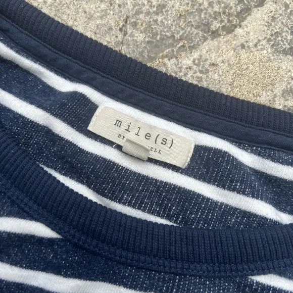 Madewell Mile(s) Top X-Small Blue Striped - Picture 5 of 7